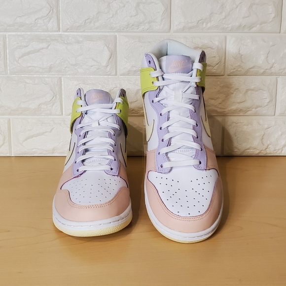 Nike Dunk High Womens Size 9.5 White Cashmere Lemon Twist DD1869-108 - Picture 4 of 12